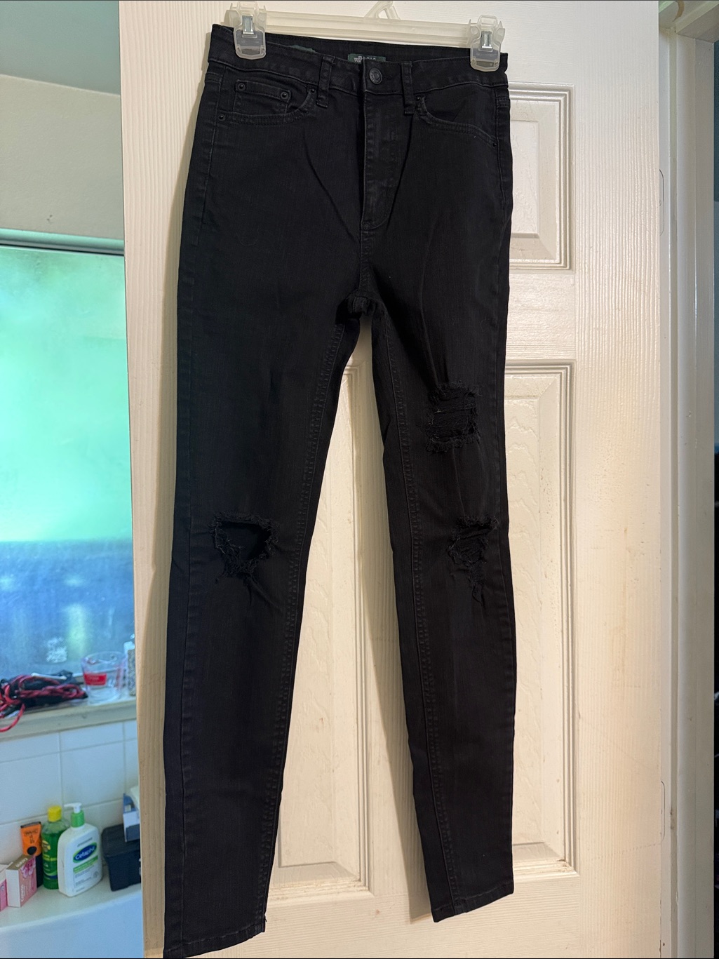 Wild Fable Black Skinny Distressed Jeans